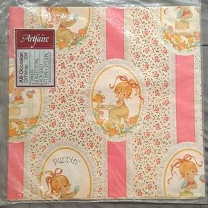 Vintage Artfaire All Occasion Gift Wrap Puddin Girl Wrapping Paper Sheets